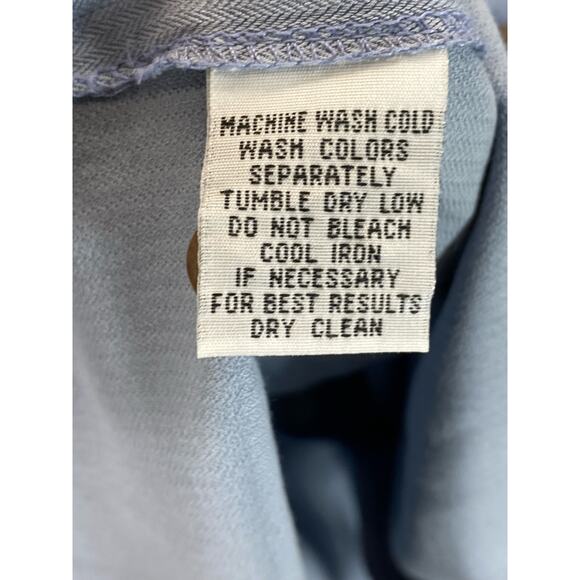 TOMMY BAHAMA Men's Blue Vintage Silk/Cotton Button-Up Short Sleeve Shirt SZ L - Picture 15 of 15